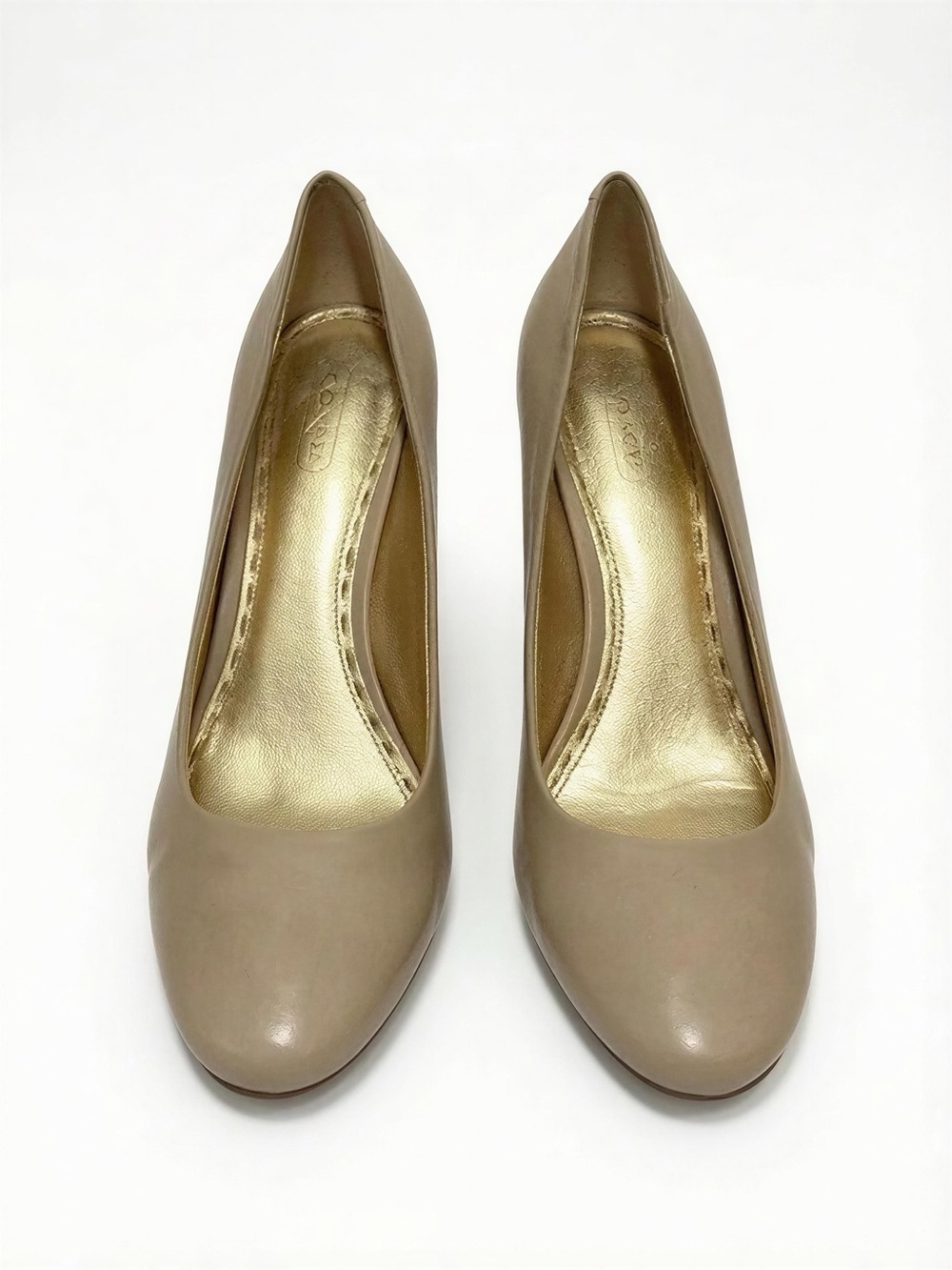 Coach Sheri Classic Women's Taupe Leather Pumps - 7B‎